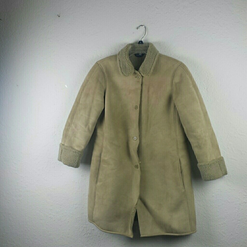 Land's End Women's Winter Soft Suede Coat
